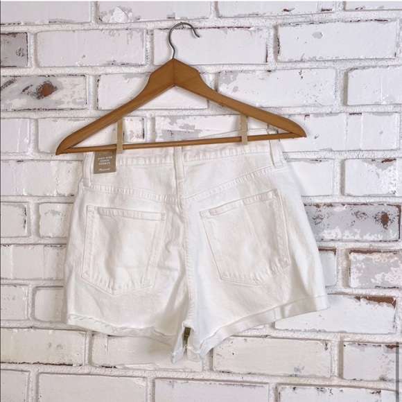 2 for 1! Madewell High Rise White Frayed Hem Shorts EUC AND! Similar pair by Gap - Picture 8 of 16